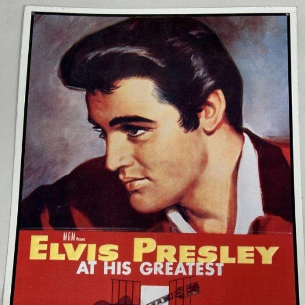 Collectible Elvis Presley Tin Wall Photo